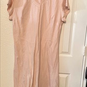 Lovely 100% linen pale Pink dress by J Jill.